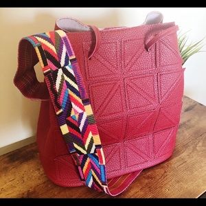 Fun Fire colored Bag w/ multicolored strap